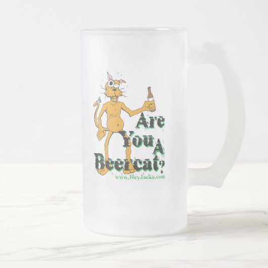 Beercatはステインを曇らしました フロストグラスビールジョッキ (右)