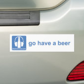 BeerDownloadのバンパーステッカー バンパーステッカー (車上)