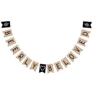 Beerlyの最愛の男女共学の結婚式のブライダルシャワークラフト バンティングフラッグ