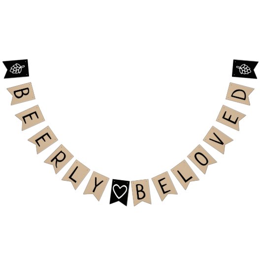 Beerlyの最愛の男女共学の結婚式のブライダルシャワークラフト バンティングフラッグ (全)