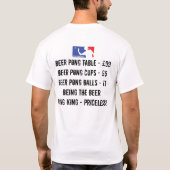 BeerPongKing Tシャツ (裏面)