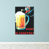 Beers of Chartresプロモーションポスター キャンバスプリント (インサイチュ (ウッドフロア))