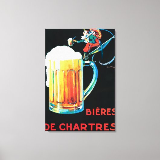 Beers of Chartresプロモーションポスター キャンバスプリント (正面)