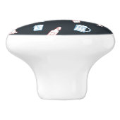 Beers Rustic Hand Drawn Whimsical Beer Man Cave セラミックノブ (側面)