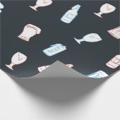 Beers Rustic Hand Drawn Whimsical Beer Party Theme ラッピングペーパー (角)