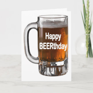 Beerthdayの挨拶状（ハッピー） カード