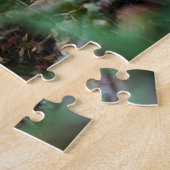 Beertje dat bij kampvuur zit. ジグソーパズル (側面)