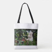 Beertje dat bij kampvuur zit. トートバッグ (裏面)