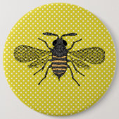 BEESとハニカ救ム –  The Bees 缶バッジ (正面)