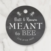Bee'sのヴィンテージの黒板結婚 フェイバータグ (正面)