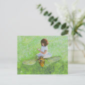 Bee's絵画 by Steve Berger PostagueのGirl ポストカード (スタンド正面)