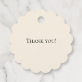 Bee's 結婚 Thank You フェイバータグ (裏面)