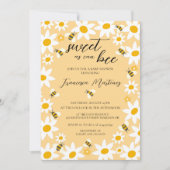 Bees and Daisies Baby Shower Invitation 招待状 (正面)