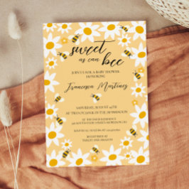 Bees and Daisies Baby Shower Invitation 招待状
