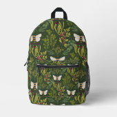 Bees and Foliage Backpack プリントバックパック (正面)
