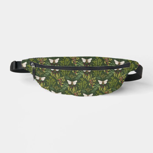 Bees and Foliage Fanny Pack ファニーパック (正面)
