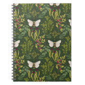 Bees and Foliage Spiral Notebook ノートブック (正面)