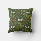 Bees and Foliage Throw Pillow クッション (裏面)