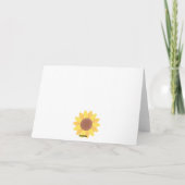 Bees and Sunflowers Greeting Card カード (裏面)