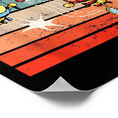 Bees Badminton Dynamic Cartoonish Artwork Funny Pl ポスター (角)