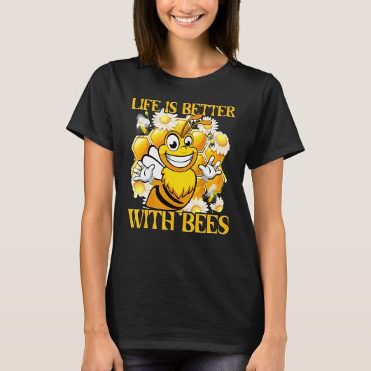 Bees Beekeeper  Saying 42 Tシャツ (正面)