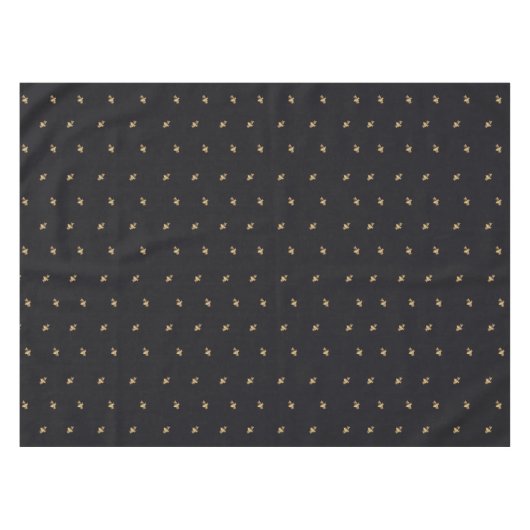 Bees – Bienen – Bee – Biene black テーブルクロス (正面(横))