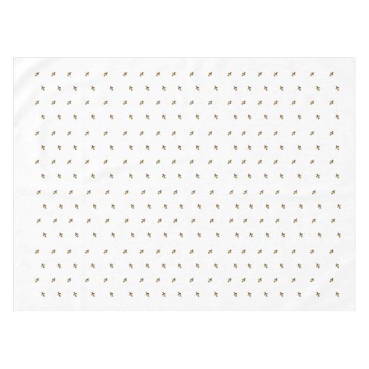 Bees – Bienen – Bee – Biene white テーブルクロス (正面(横))