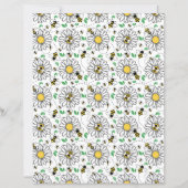 Bees & Daisies Scrapbook Paper (正面)