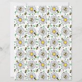 Bees & Daisies Scrapbook Paper (裏面)