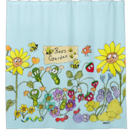 Bee's Garden シャワーカーテン