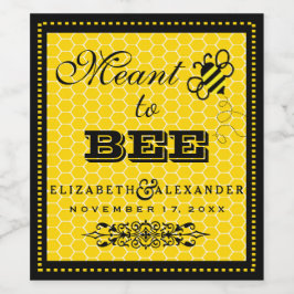 Bee's Guest Favy Wine結婚ボトルラベル ワインラベル