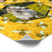 Bees Hinnitous Instagram DIYファミリーフォトコラージュ ポスター (角)