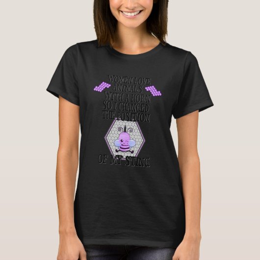 Bees Idea for Women Beekeeping Beekeeper Gag Cute Tシャツ (正面)