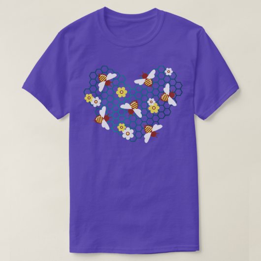 Bees In My Heart  Tシャツ (デザイン正面)