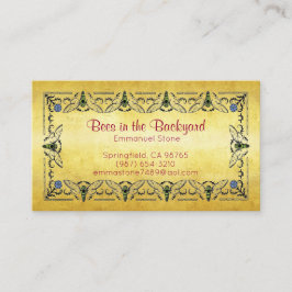 Bees in the Backyard金ゴールドリーフ 名刺