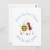 Bee's knees and ant's pants postcard ポストカード (正面/裏面)