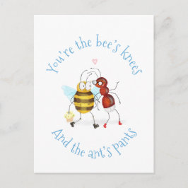 Bee's knees and ant's pants postcard ポストカード