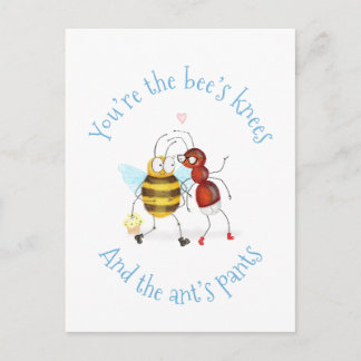Bee's knees and ant's pants postcard ポストカード