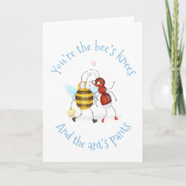 Bee's knees and ant's pants thank you card カード