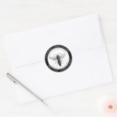 Bees Queen Bee Apiar製品ロゴで作られる ラウンドシール (封筒)