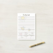 Bees & Sun & Flowers Post-it®ノート ポストイット (デスク上)