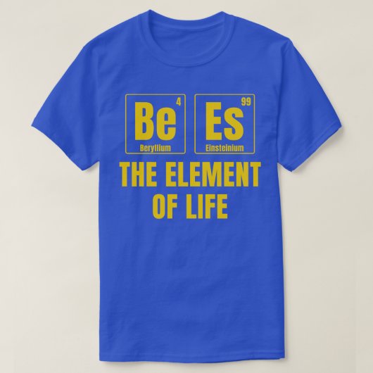 Bees The Element of Life おもしろい Honey Bee Tシャツ (デザイン正面)