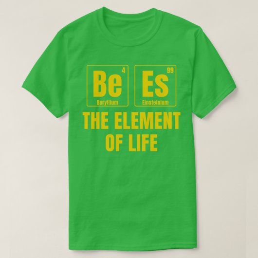 Bees The Element of Life おもしろい Honey Bee Tシャツ (デザイン正面)