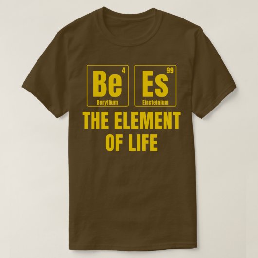 Bees The Element of Life おもしろい Honey Bee Tシャツ (デザイン正面)