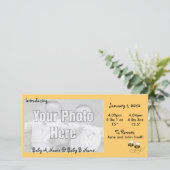 Bees Twins写真誕生のお知らせ 案内状 (スタンド正面)