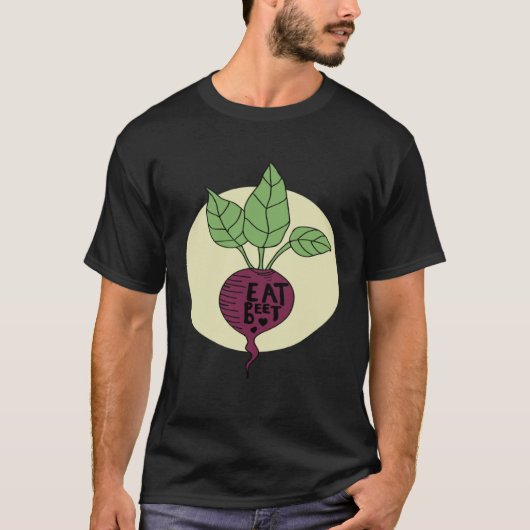 Beet Vegetable Vegan Plant Based Diet Healthy Food Tシャツ (正面)