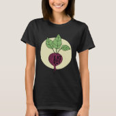 Beet Vegetable Vegan Plant Based Diet Healthy Food Tシャツ (正面)