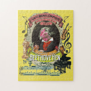 Beethovehen素晴らしい動物作曲家のベートーベンのパロディ ジグソーパズル