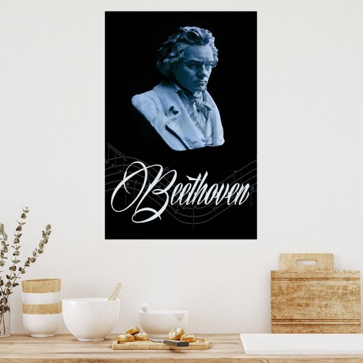 Beethoven by Moonlight 36 x 24ポスター ポスター (キッチン)