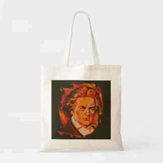 Beethoven Fire Palette Portrait Quote Tote Bag トートバッグ